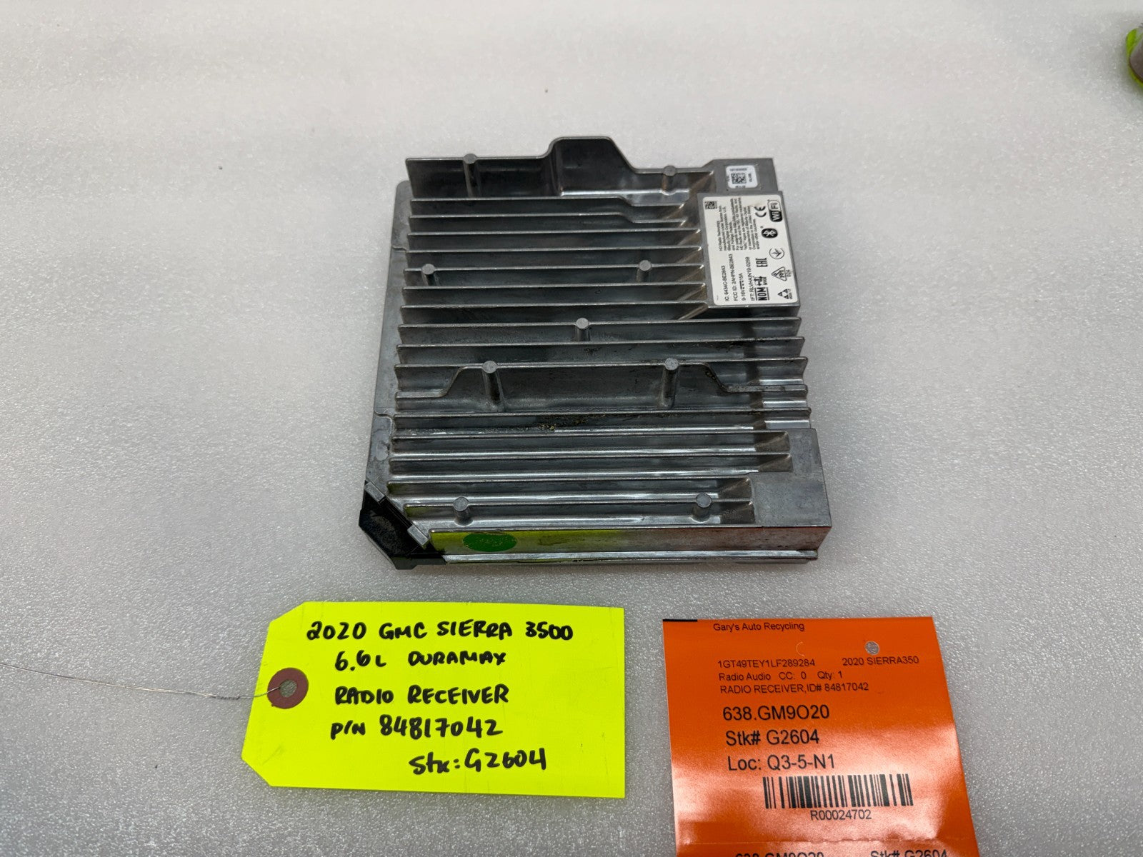 20 Chevrolet GMC SIERRA SILVERADO RADIO RECEIVER MODULE 19-23 84817042