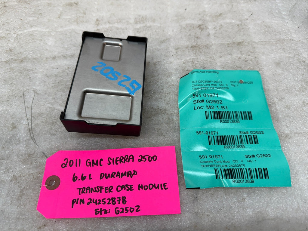 07-14 GMC SIERRA SILVERADO 2500 3500 TRANSFER CASE CONTROL MODULE 24252878