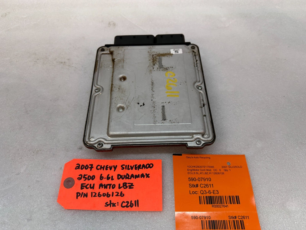 06 07 Chevrolet GMC 2500HD DURAMAX 6.6 LBZ ECM ECU ENGINE COMPUTER 12606126