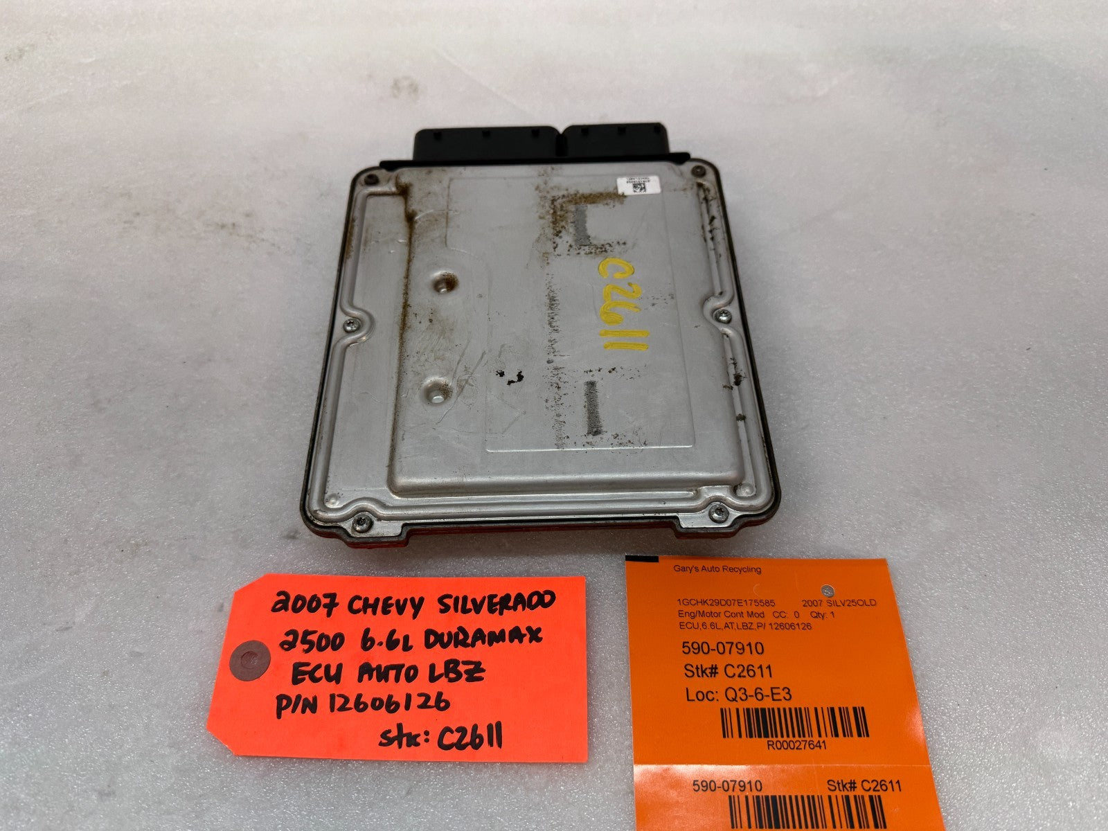 06 07 Chevrolet GMC 2500HD DURAMAX 6.6 LBZ ECM ECU ENGINE COMPUTER 12606126
