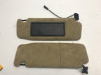 02 03 04 05 Maserati Spyder 4200 M138 OEM LEFT RIGHT SUN VISORS BEIGE COUPE
