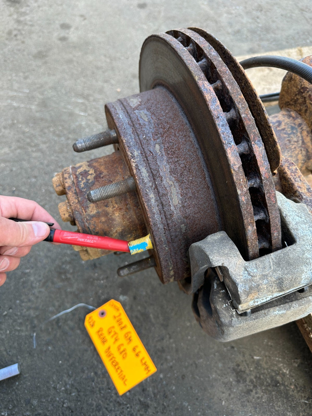 08 09 10 GMC SIERRA SILVERADO 2500HD 3500HD SRW REAR DIFFERENTIAL AXLE GT4 G80