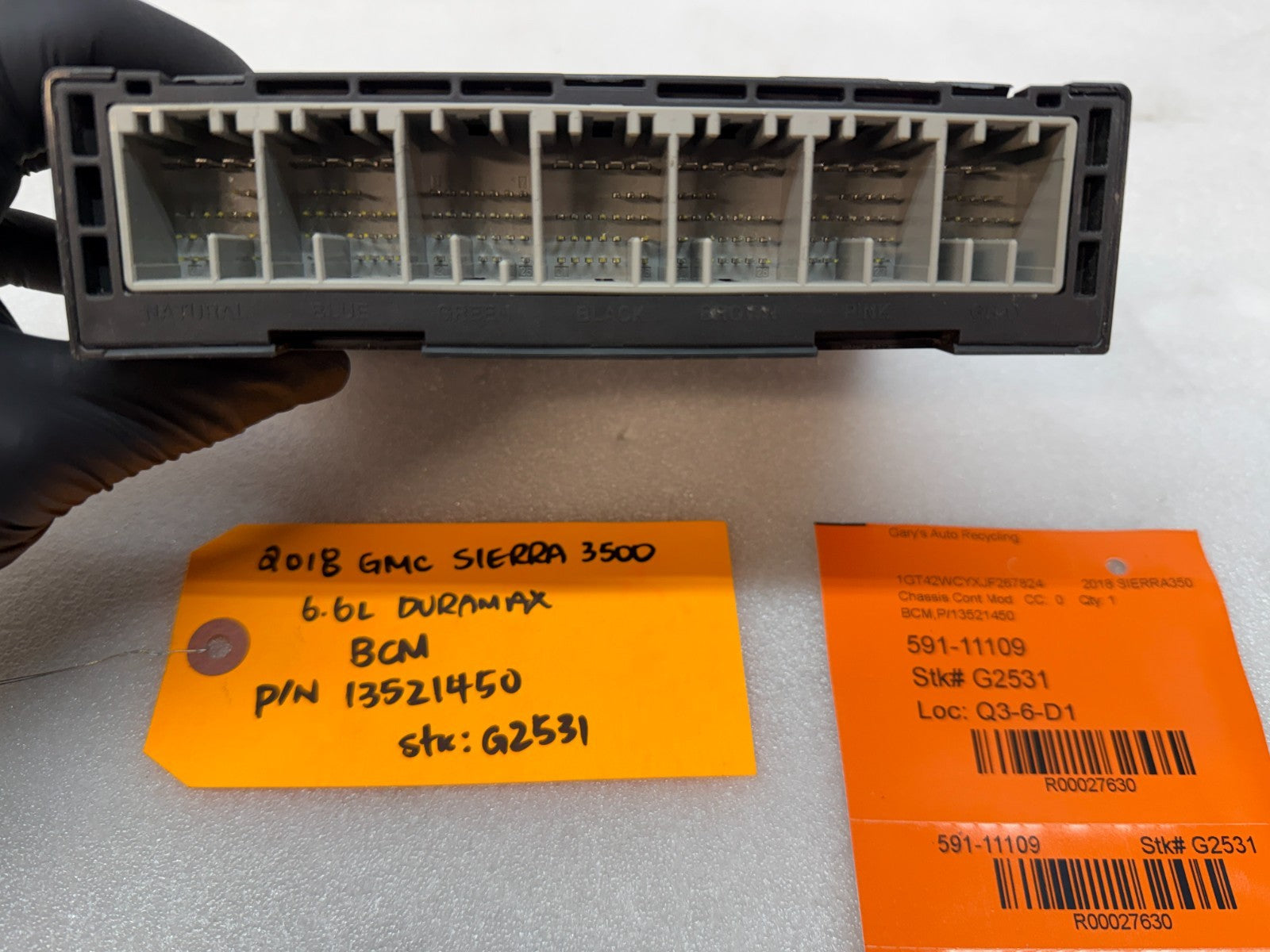 18 19 20 GMC 2500 3500 SIERRA SILVERADO BCM BODY CONTROL MODULE 13521450