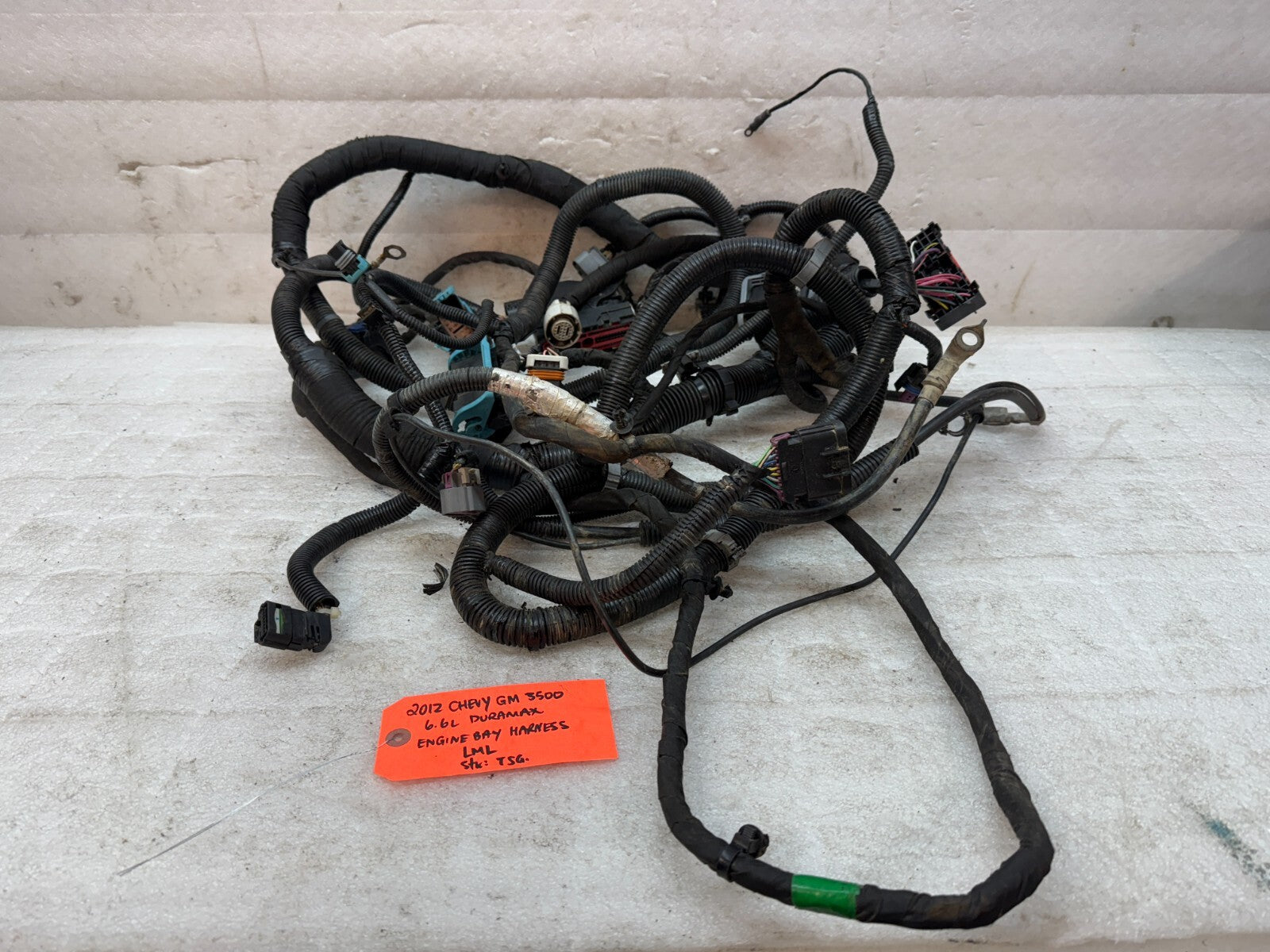 12 GMC SIERRA CHEVROLET SILVERADO 3500HD DURAMAX 6.6 LML ENGINE WIRING HARNESS