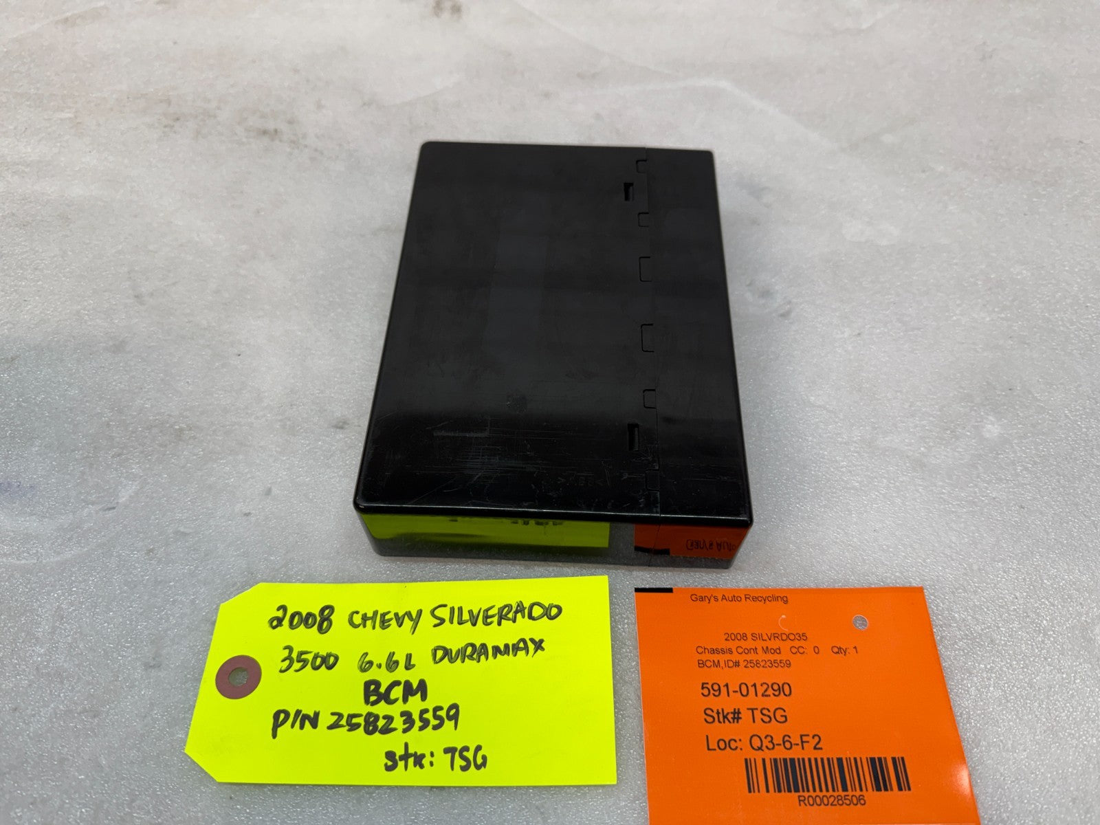 08 09 10 Chevrolet GMC DURAMAX LMM 6.6 BCM BODY CONTROL MODULE 25823559