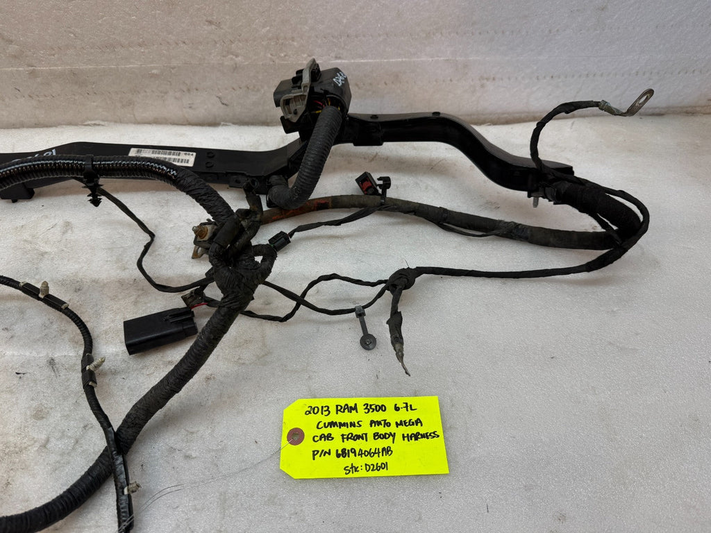 13 RAM 2500 3500 6.7 OEM DASH FIREWALL WIRING HARNESS LOOM P68194064AB 13-18
