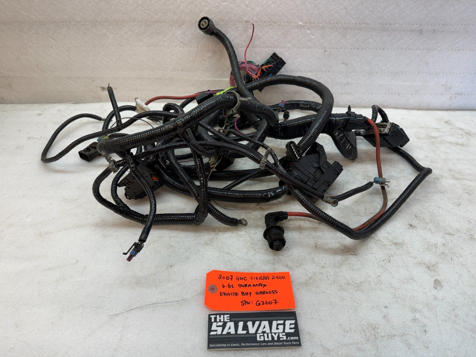 06 07 GMC CHEVROLET 2500HD DURAMAX 6.6 LBZ ENGINE BAY MOTOR WIRING HARNESS LOOM