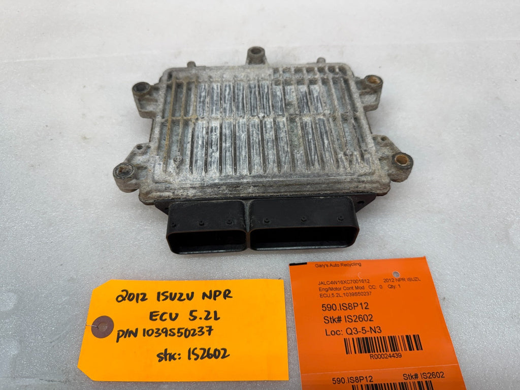 12 ISUZU NRR NPR NQR 5.2 ENGINE COMPUTER CONTROL MODULE ECM ECU