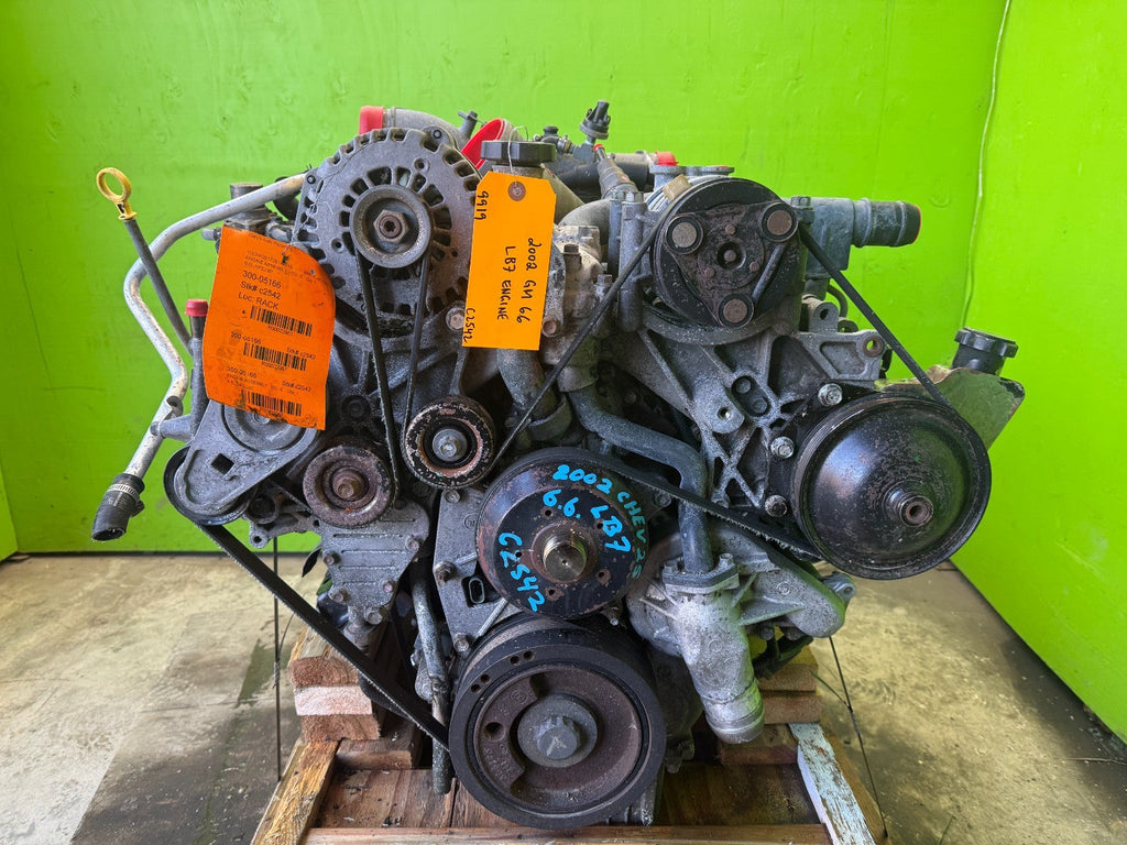 01-04 CHEVROLET GMC 2500 3500 6.6 LB7 DURAMAX DIESEL ENGINE MOTOR NO CORE!!