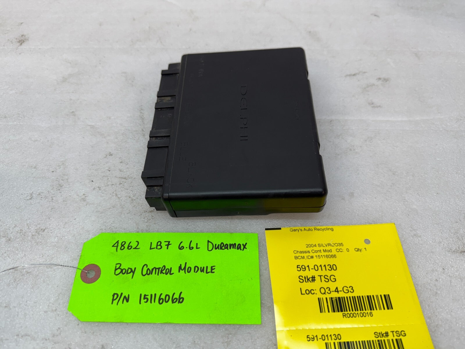 01-05 Chevrolet GMC 2500HD 3500HD 6.6 DURAMAX BODY CONTROL MODULE BCM 15116066