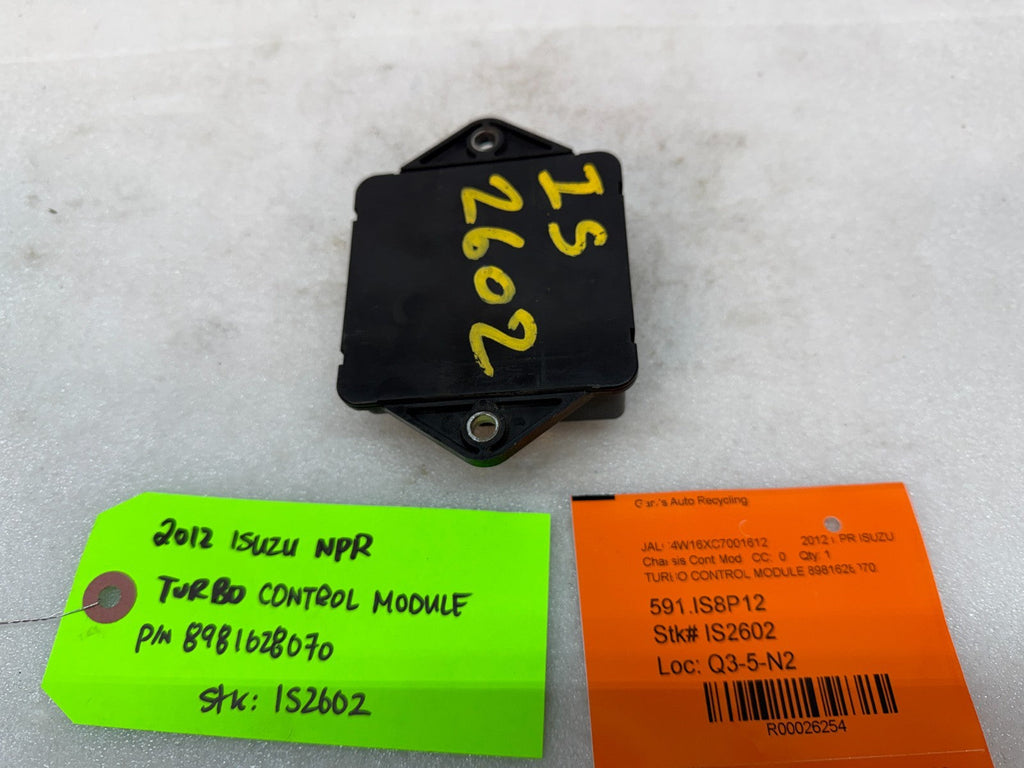 12 ISUZU NRR NPR NQR 5.2 4HK1-TC TURBO CONTROL MODULE 8981628070