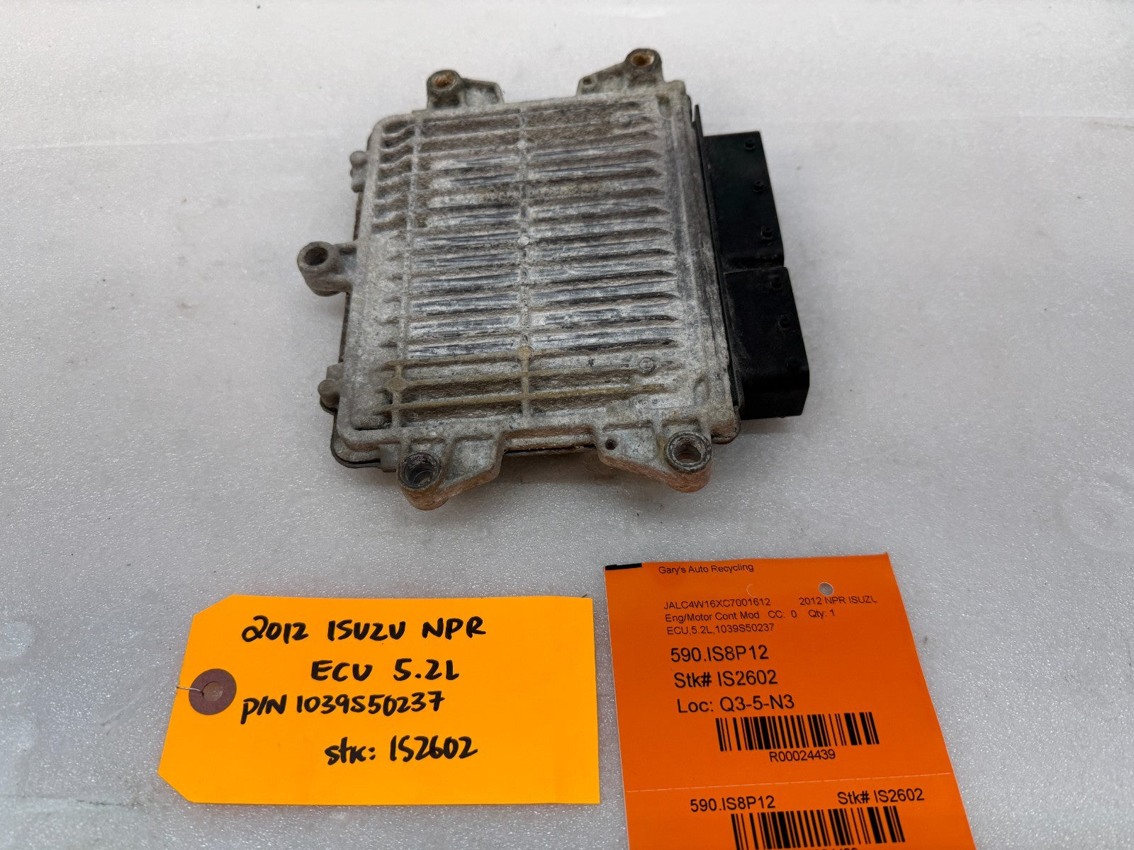 12 ISUZU NRR NPR NQR 5.2 ENGINE COMPUTER CONTROL MODULE ECM ECU
