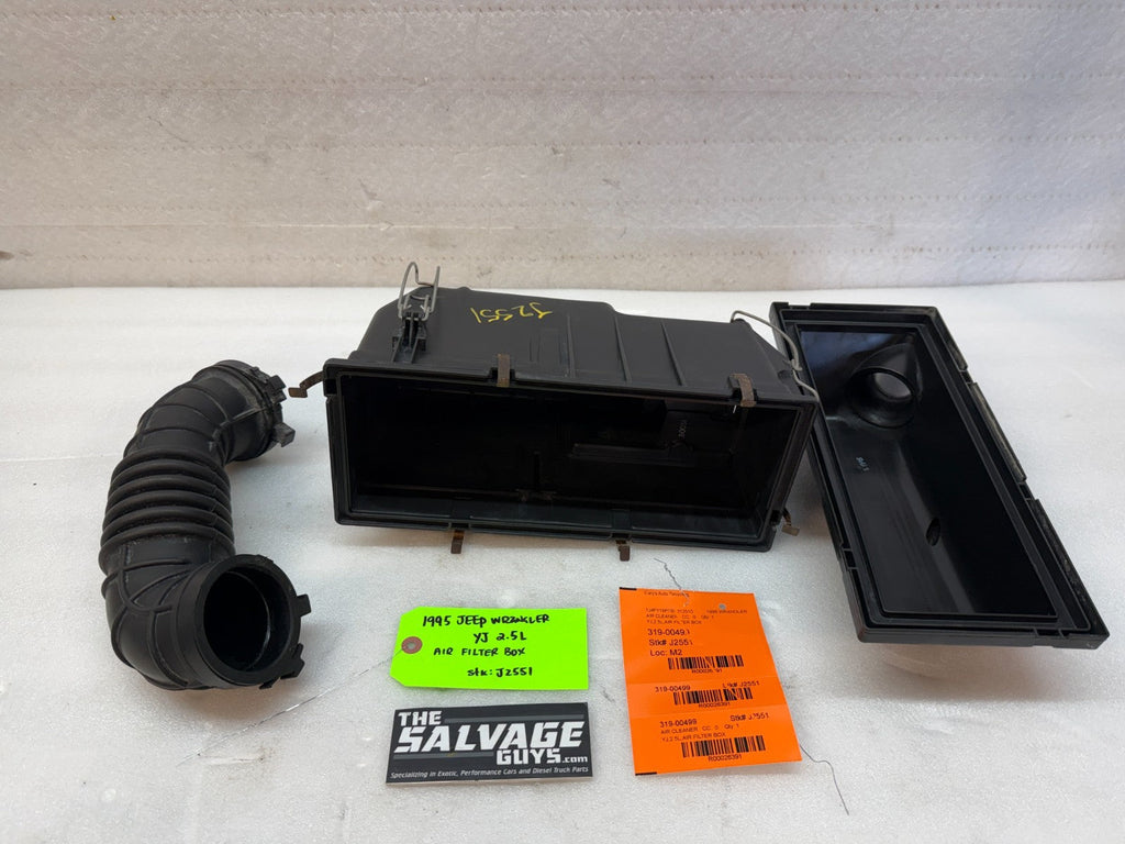 91-95 JEEP WRANGLER YJ 2.5 4CYL COMPLETE OEM AIRBOX AIR CLEANER INTAKE