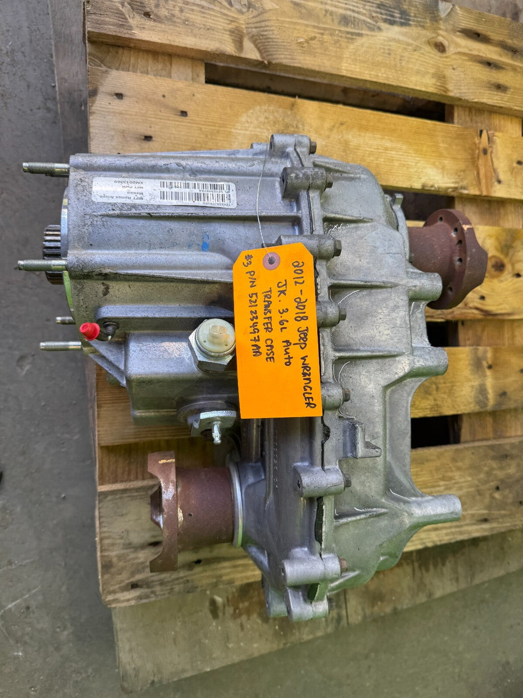 12-18 JEEP WRANGLER JK 3.6 L AUTO TRANSFER CASE TRANSFERCASE 52123497AA