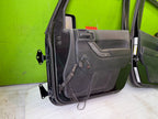 07-18 JEEP WRANGLER JK OEM FULL HARD DOORS BLACK WITH DOOR PANELS MIRROR PX8