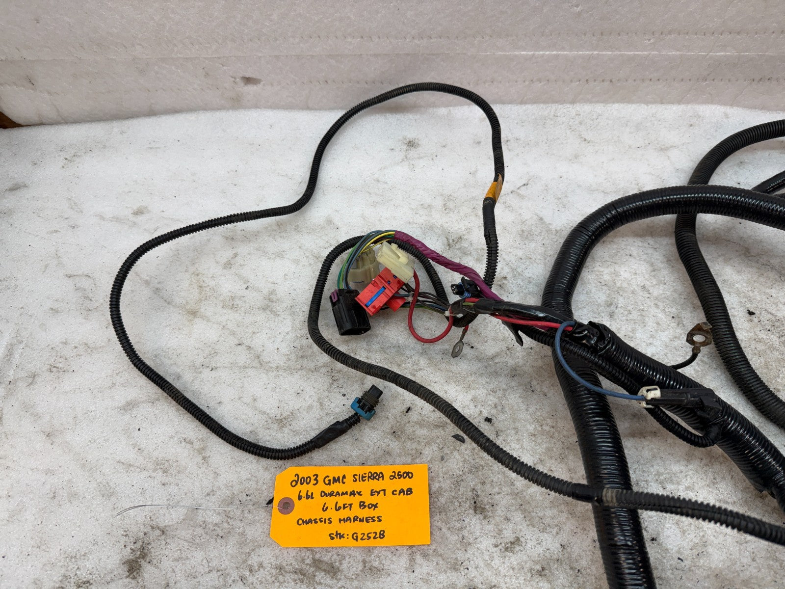 01-04 Chevrolet GMC 2500HD 3500 6.6 4wd EXT CAB SHORT BOX CHASSIS WIRING HARNESS