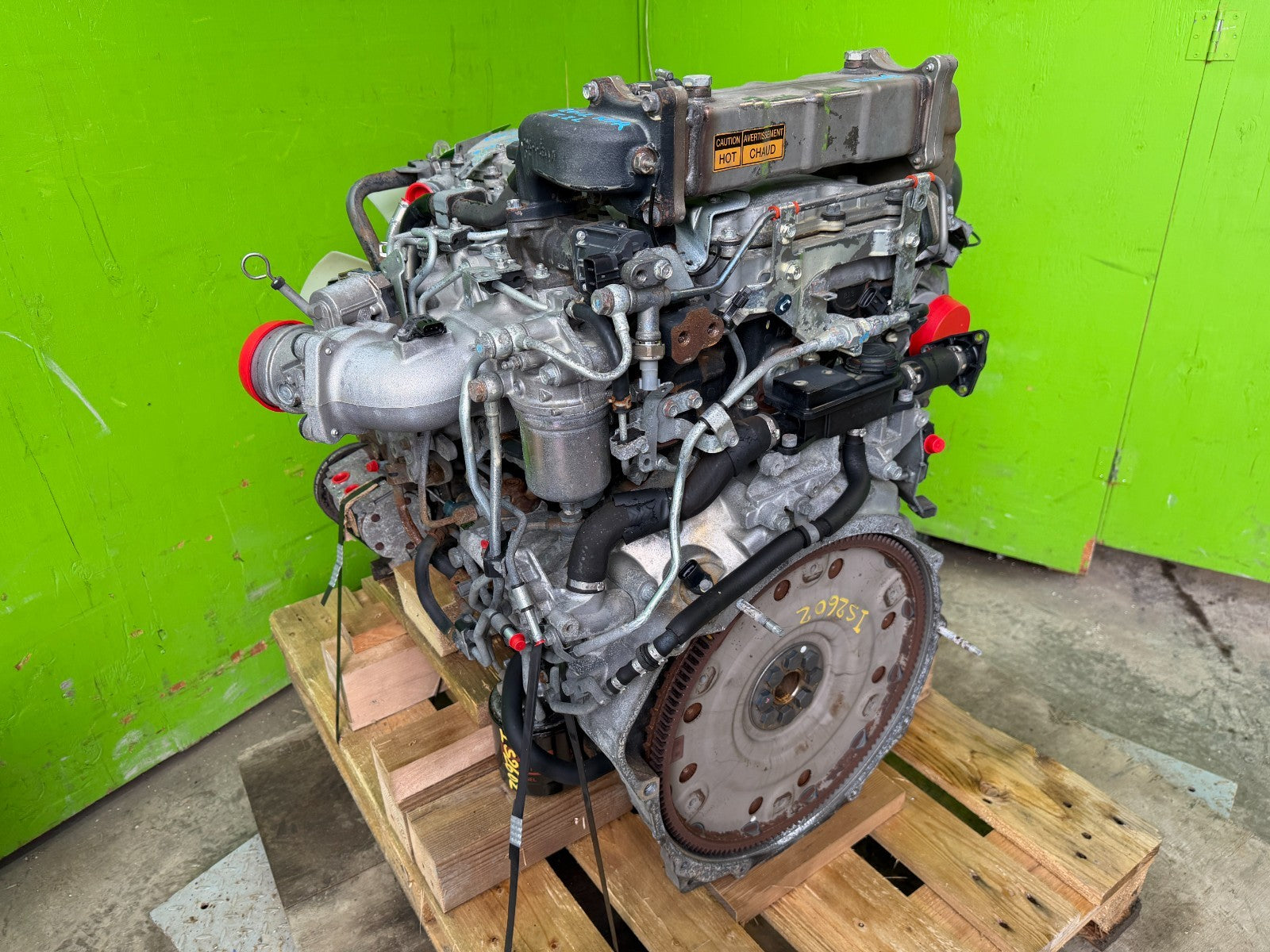12 ISUZU NRR NPR NQR 5.2 COMPLETE ENGINE MOTOR ASSEMBLY 4HK1TC 130k!!