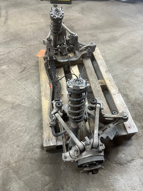 07-09 PORSCHE 997TT 997 TURBO REAR SUSPENSION KNUCKLES SHOCKS ARMS DROP OUT 13K!