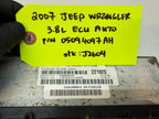 07 JEEP WRANGLER 3.8 AUTO JK ENGINE COMPUTER ECM ECU P05094097AH
