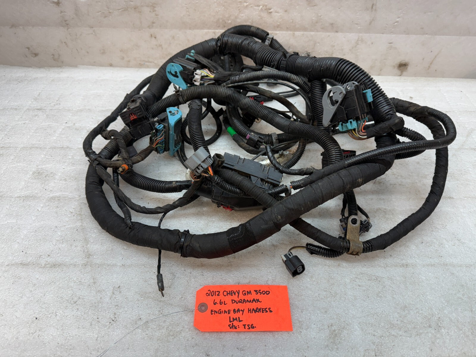 12 GMC SIERRA CHEVROLET SILVERADO 3500HD DURAMAX 6.6 LML ENGINE WIRING HARNESS