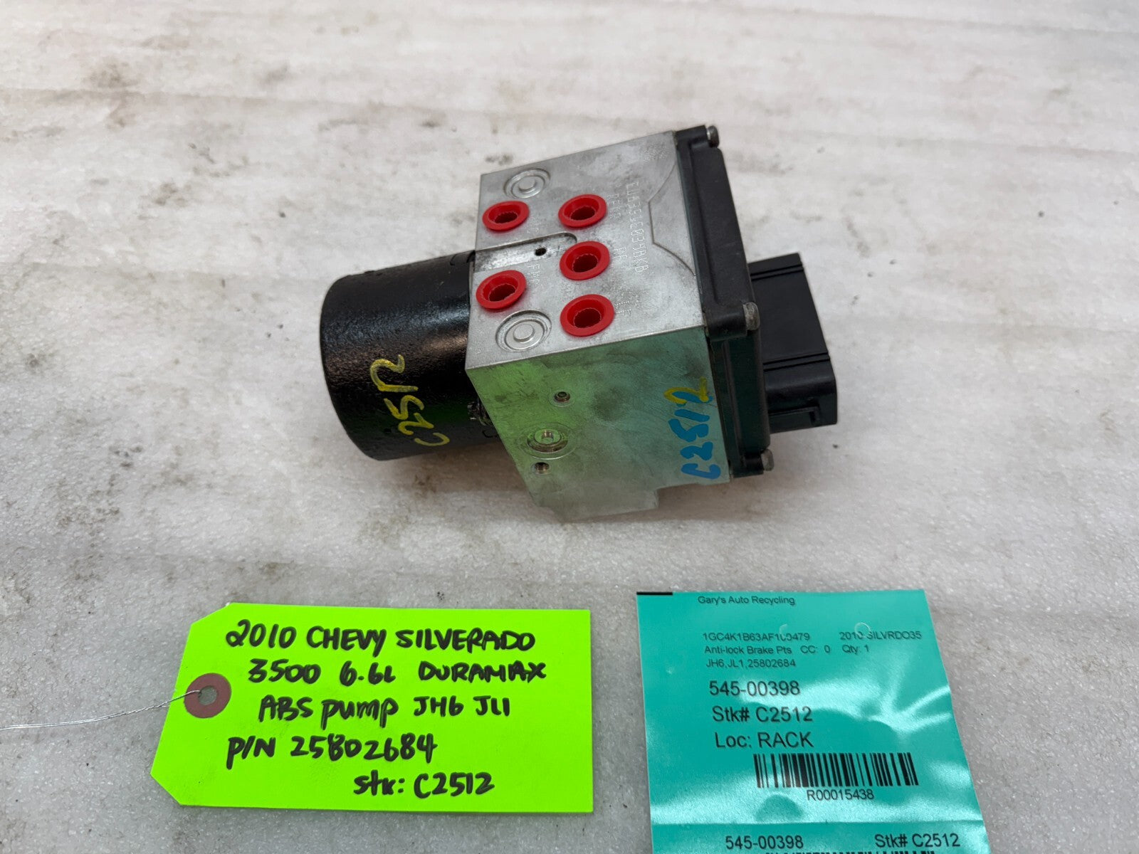 07-10 Chevrolet GMC 2500HD 3500 SIERRA DURAMAX ABS ANTI LOCK BRAKE PUMP 25802684