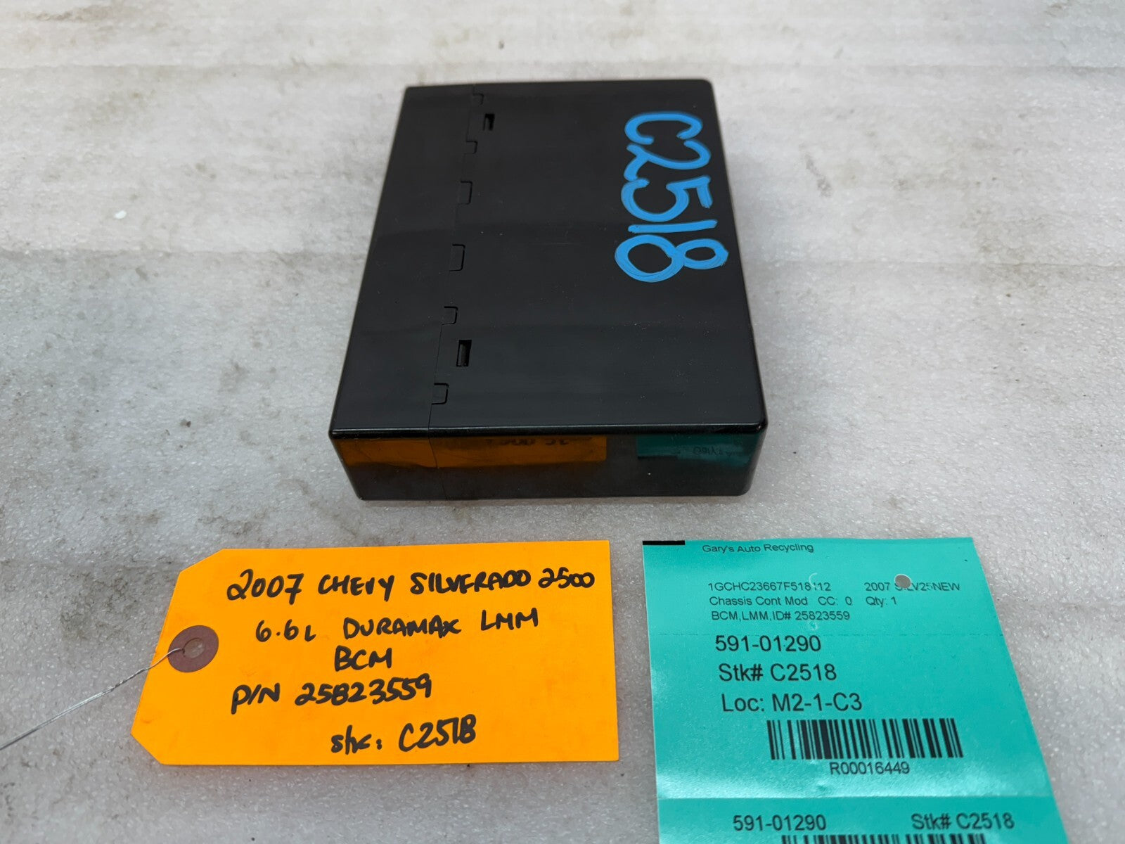 08 09 10 Chevrolet GMC DURAMAX LMM 6.6 BCM BODY CONTROL MODULE 25823559