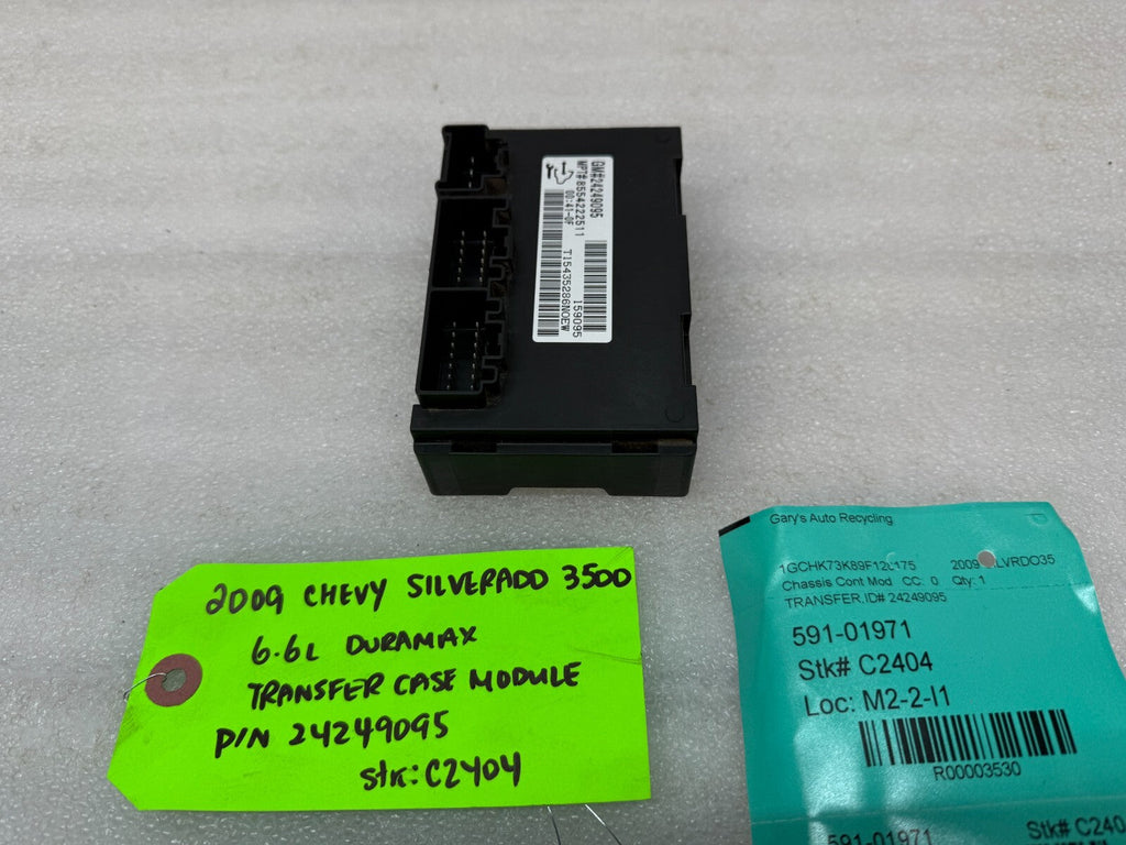 07-13 Chevrolet GMC SIERRA 2500HD 3500HD TRANSFERCASE CONTROL MODULE 24249095
