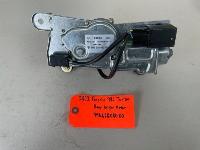 02 PORSCHE 996TT OEM REAR WINDSHIELD WIPER MOTOR 99662808000 01-05 69K!!