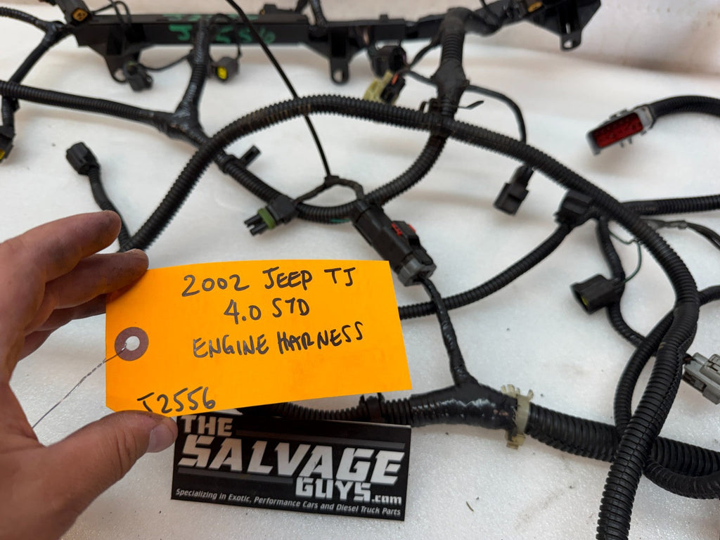 2002 JEEP WRANGLER TJ 4.0 AUTOMATIC INJECTOR ENGINE WIRING HARNESS