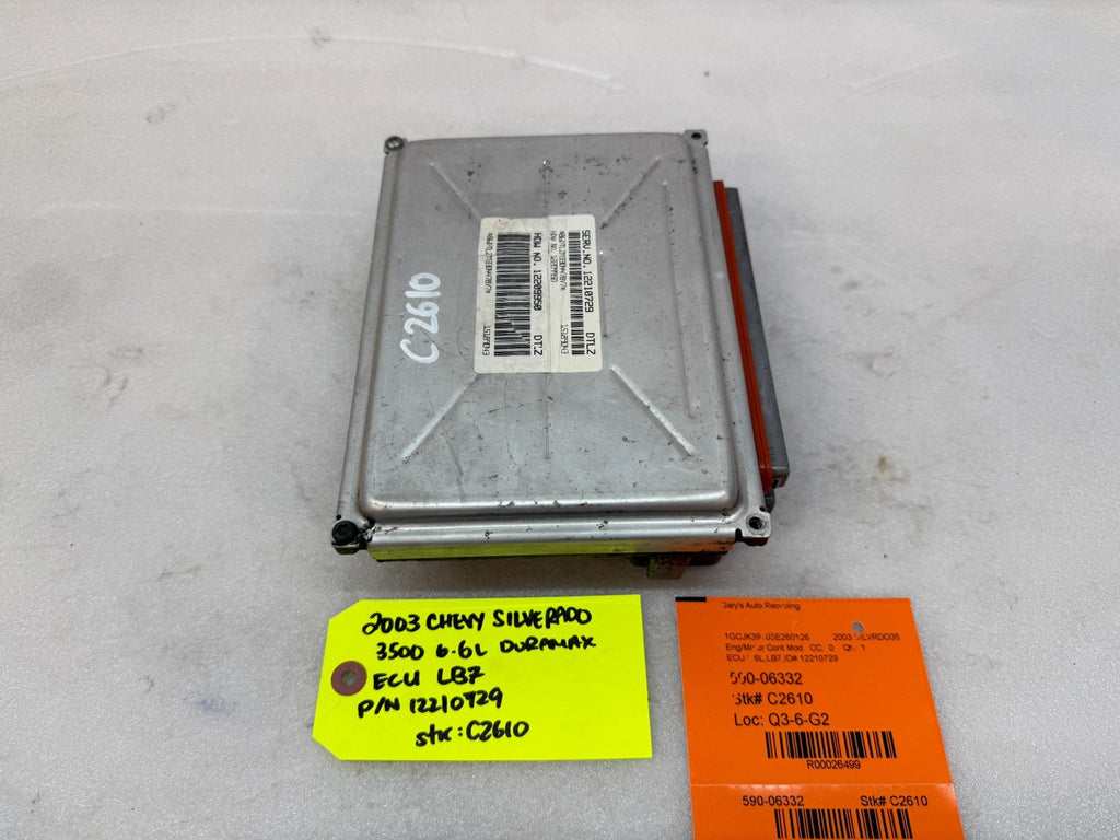 01-04 Chevrolet GMC 2500HD DURAMAX 6.6 LB7 ECM ECU ENGINE COMPUTER 12210729