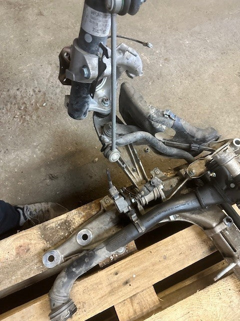 07-09 PORSCHE 997TT 997 TURBO LEFT FRONT SUSPENSION KNUCKLE KNEE SHOCK 13K!