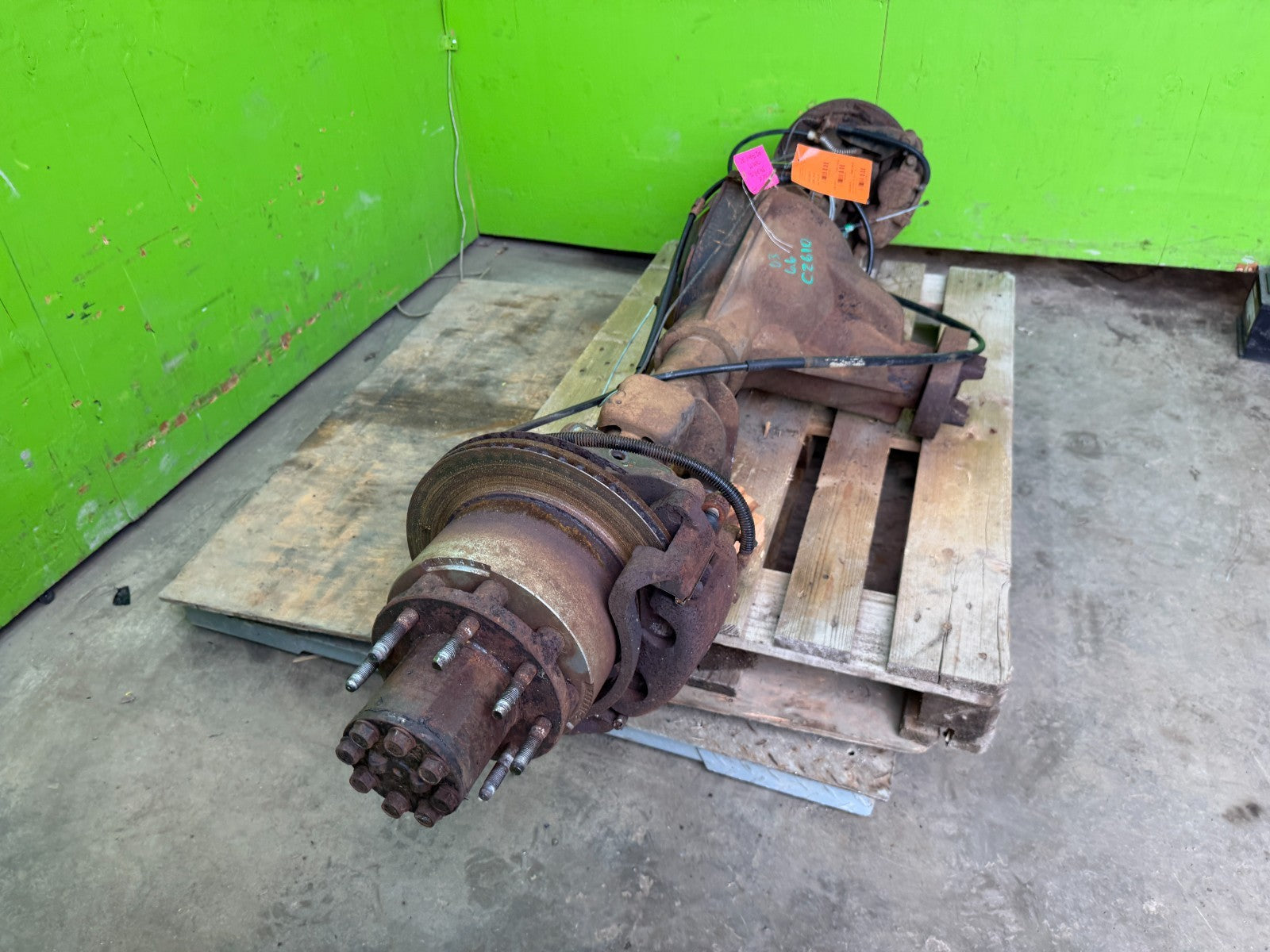 01-07 GMC SIERRA SILVERADO 3500HD DRW REAR DIFFERENTIAL AXLE GT4 G80 3.73