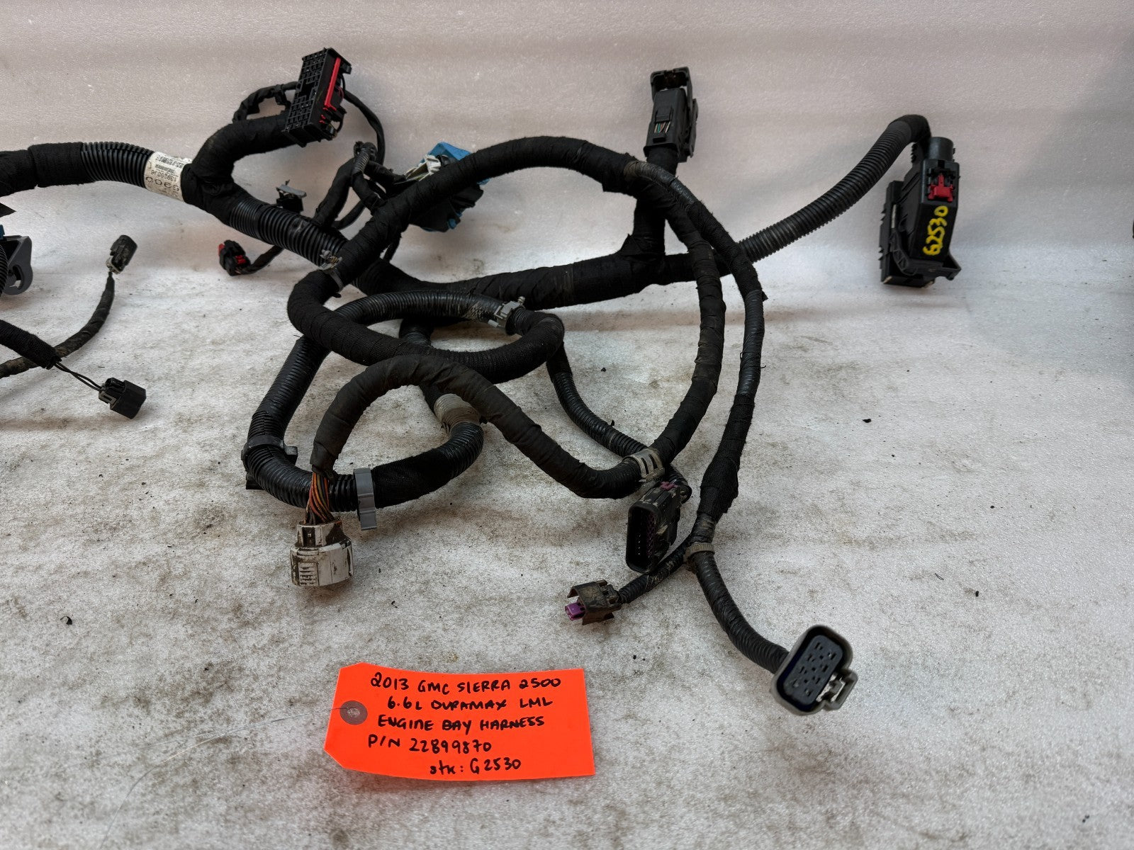 13 GMC SIERRA CHEVROLET SILVERADO 3500HD DURAMAX 6.6 LML ENGINE WIRING HARNESS