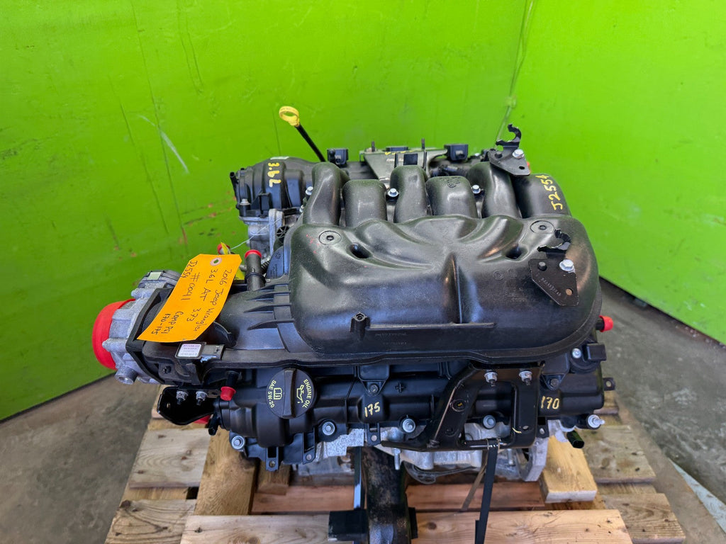 16 JEEP WRANGLER JK 3.6 COMPLETE ENGINE MOTOR ASSEMBLY 14-18