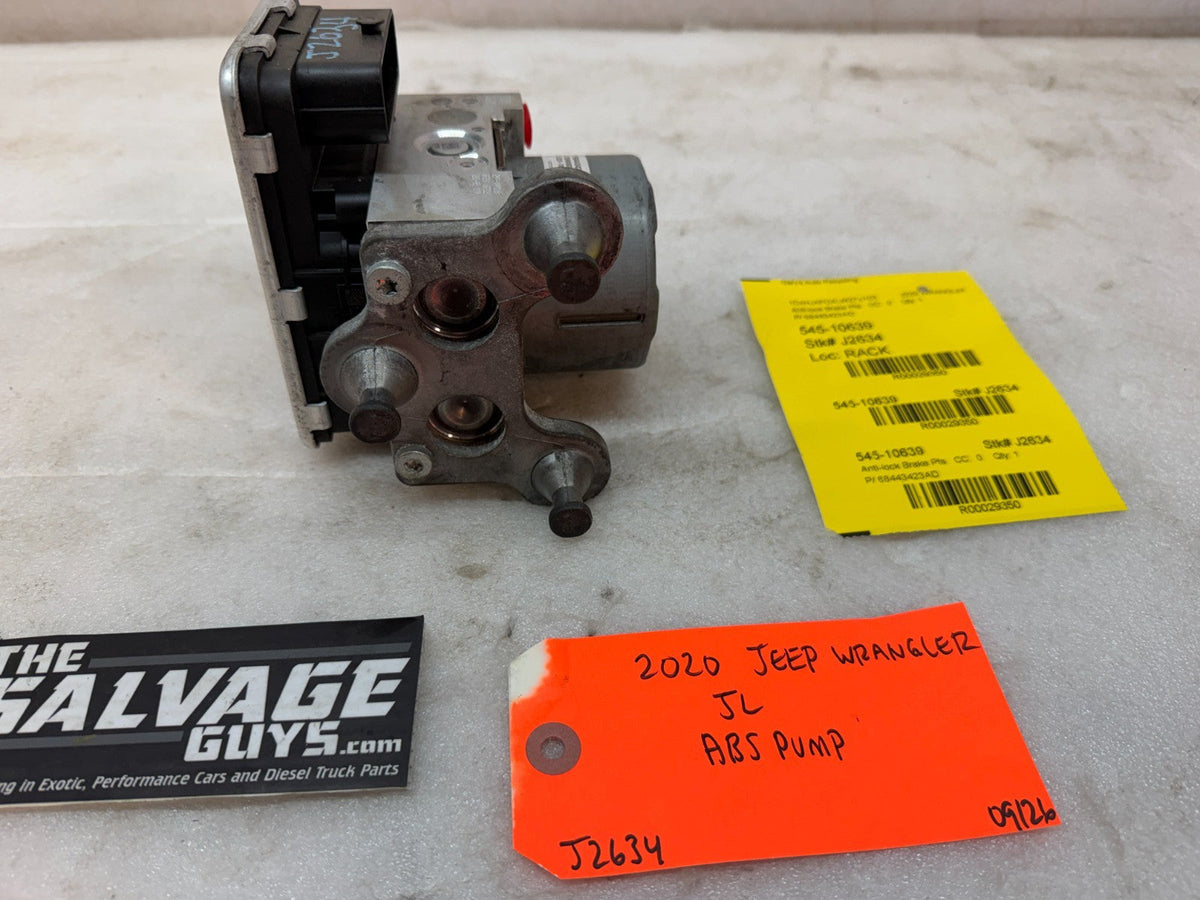 20 JEEP WRANGLER JL JT 3.6 ABS BRAKE PUMP MODULE P68443423AD 18-23