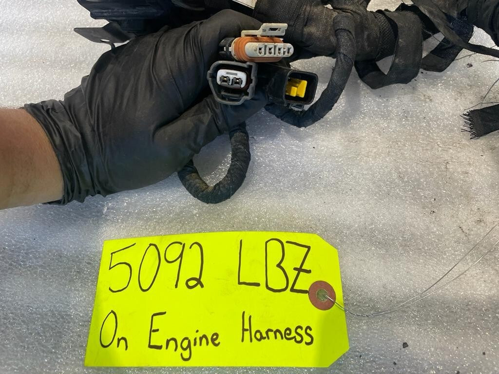 06 07 GMC CHEVROLET 2500HD DURAMAX 6.6 LBZ ENGINE MOTOR WIRING HARNESS LOOM