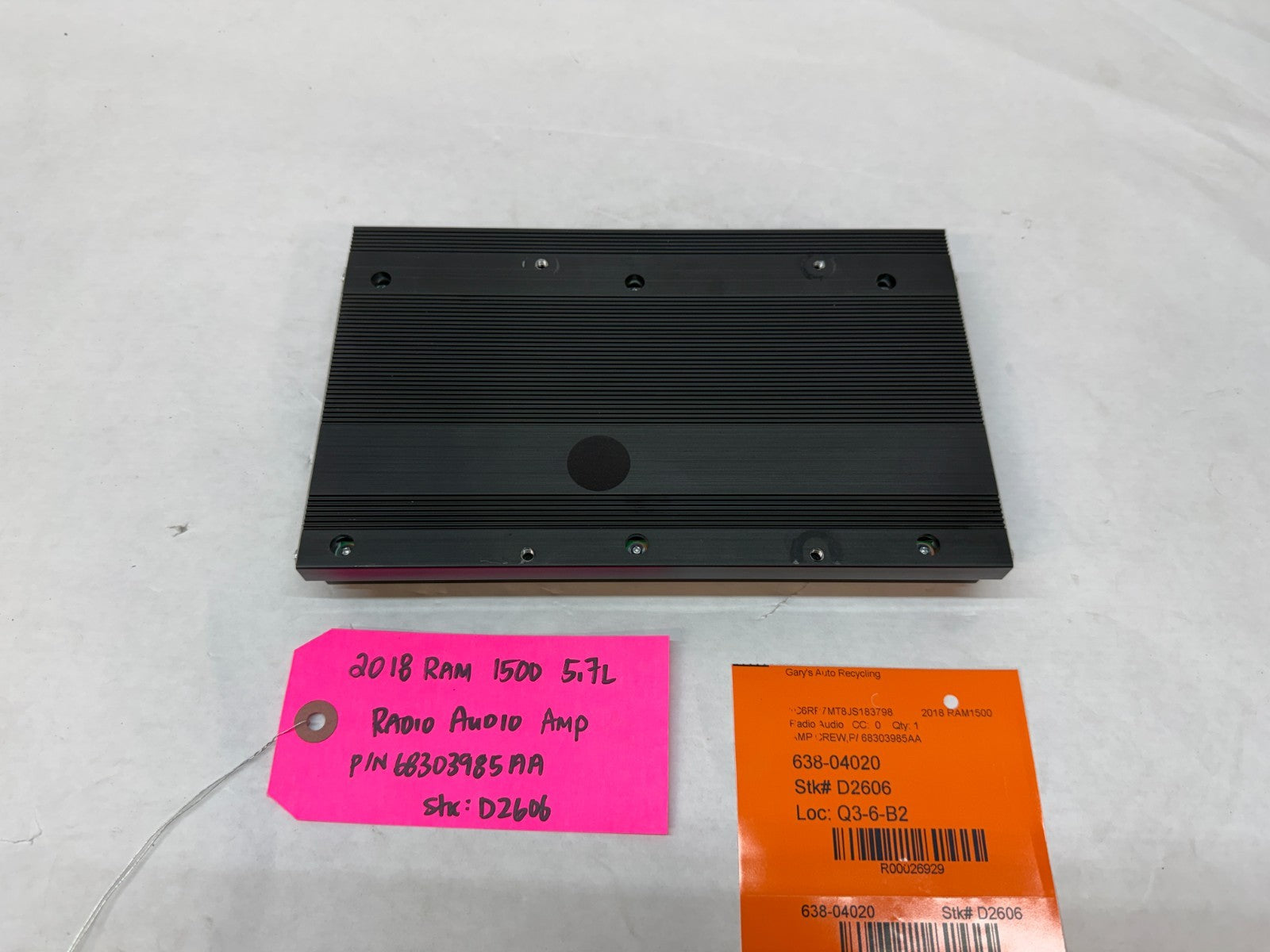 18 DODGE RAM SPORT 1500 5.7 STEREO RADIO AMPLIFIER AMP 68303985AA 13-18 63k