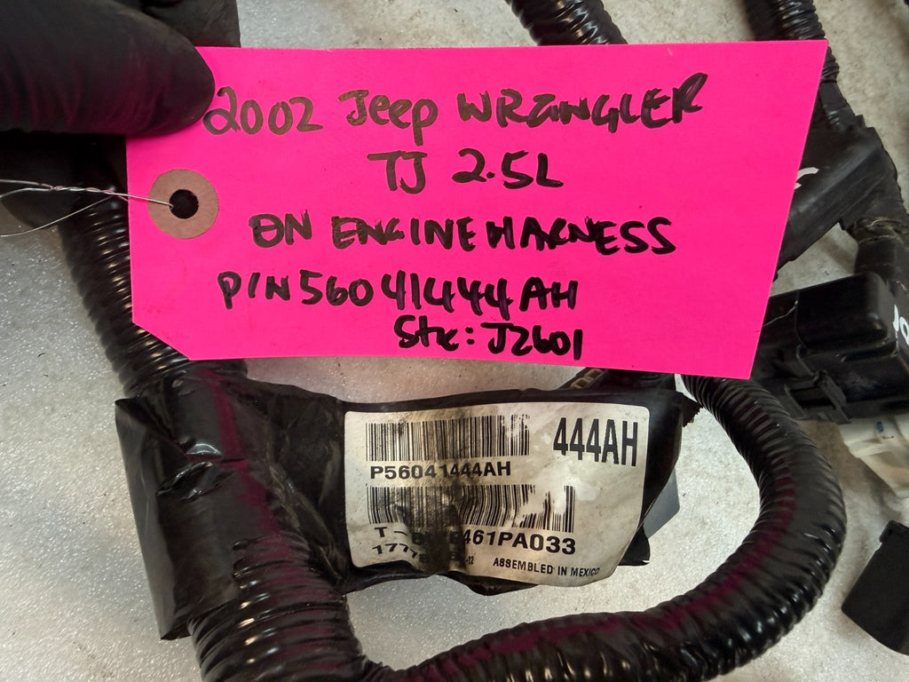 2002 JEEP WRANGLER TJ 2.5 MANUAL INJECTOR ON ENGINE WIRING HARNESS 56041444AH