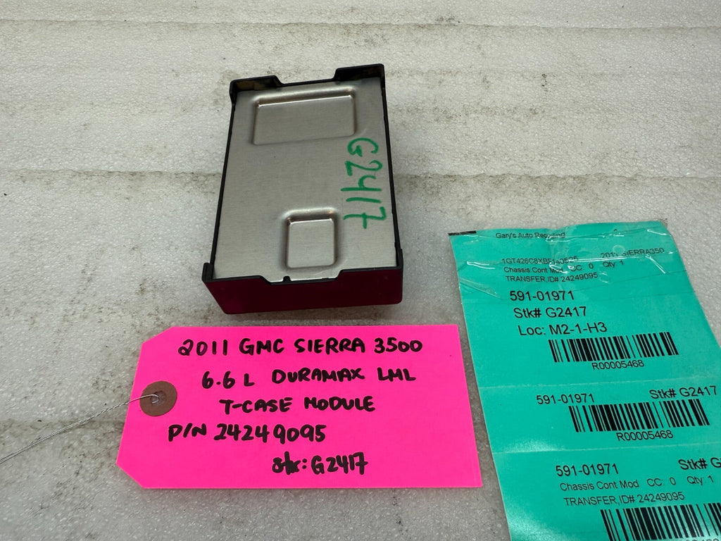07-13 Chevrolet GMC SIERRA 2500HD 3500HD TRANSFERCASE CONTROL MODULE 24249095