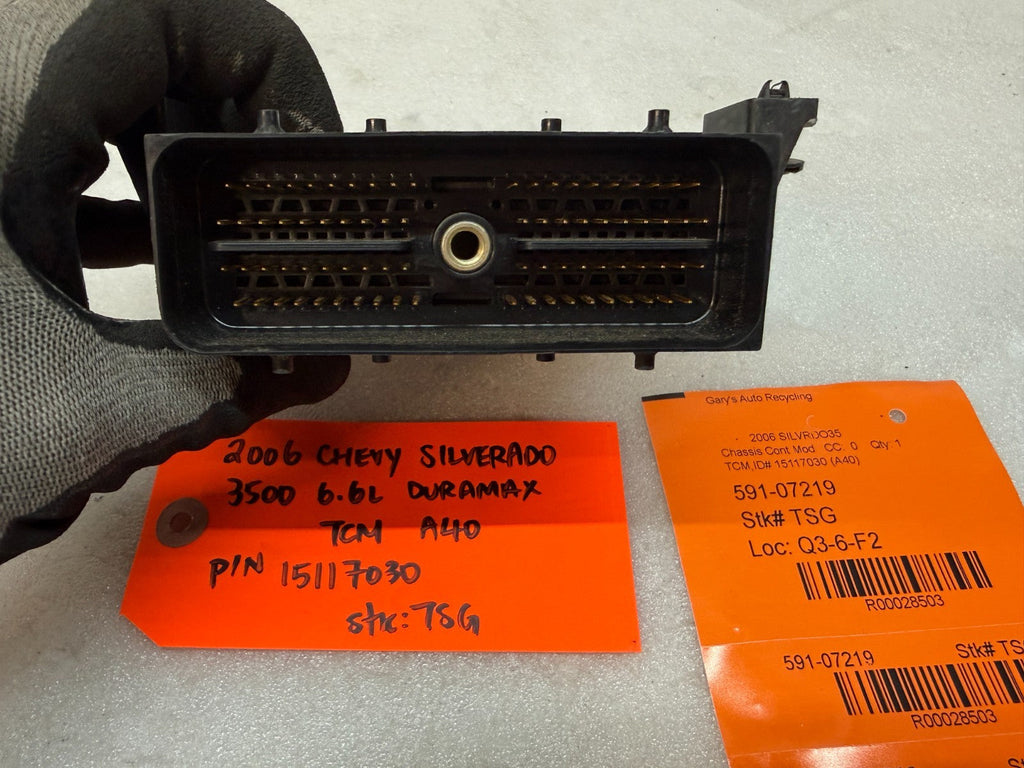 06 07 08 GMC SIERRA ALLISON A40 TRANSMISSION CONTROL MODULE TCM TCU A40 15117030