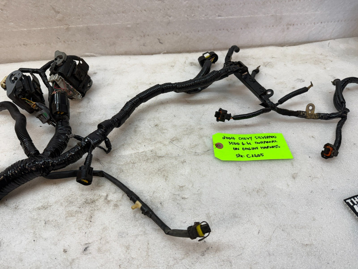 04 Chevrolet GMC 2500HD 3500HD DURAMAX 6.6 LLY DIESEL ENGINE WIRING LOOM HARNESS