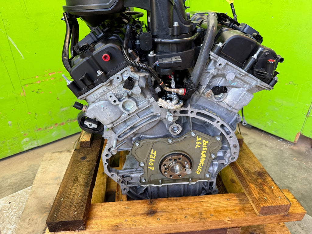 15 JEEP WRANGLER JK 3.6 COMPLETE ENGINE MOTOR ASSEMBLY 14-18