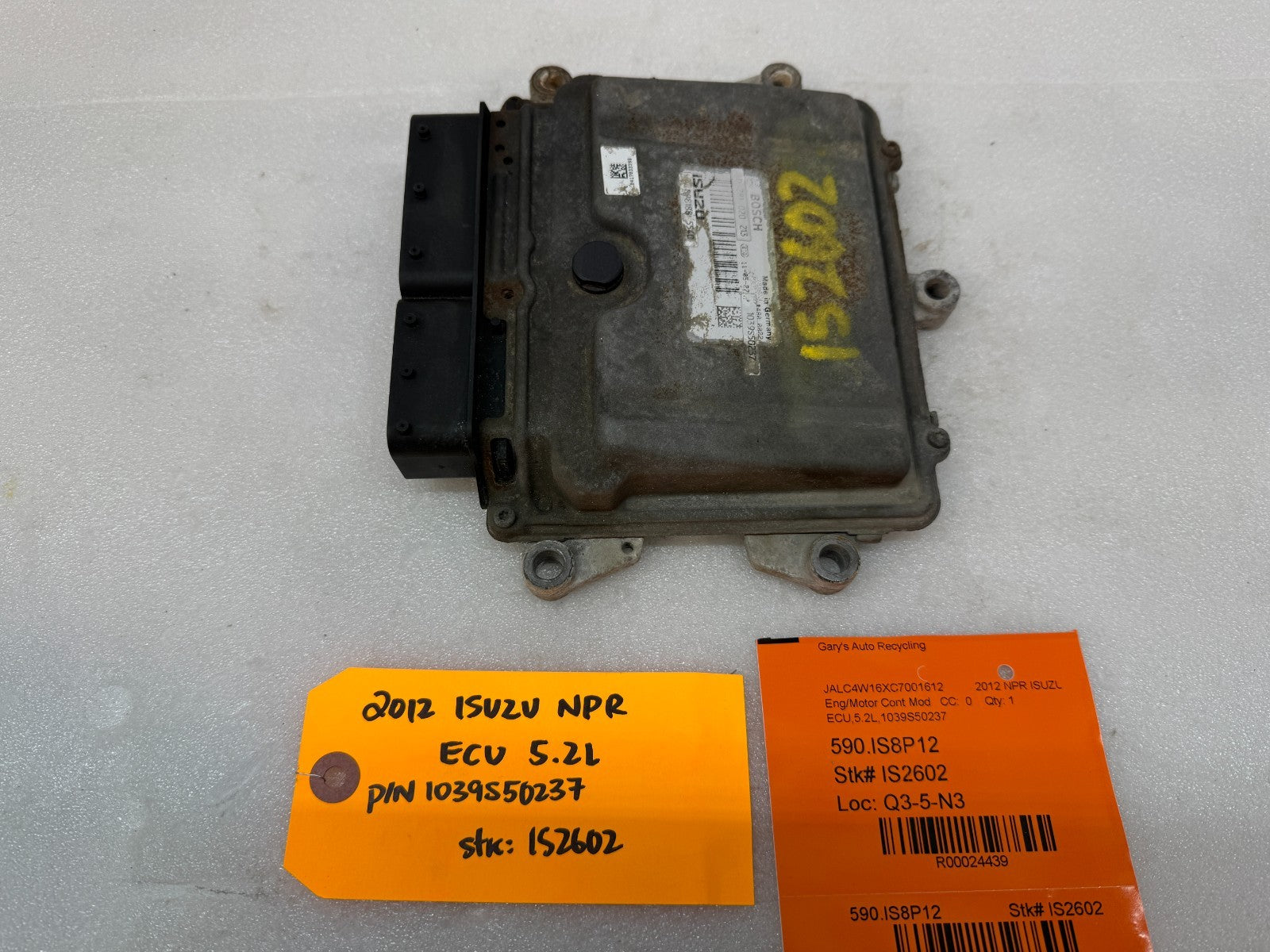 12 ISUZU NRR NPR NQR 5.2 ENGINE COMPUTER CONTROL MODULE ECM ECU