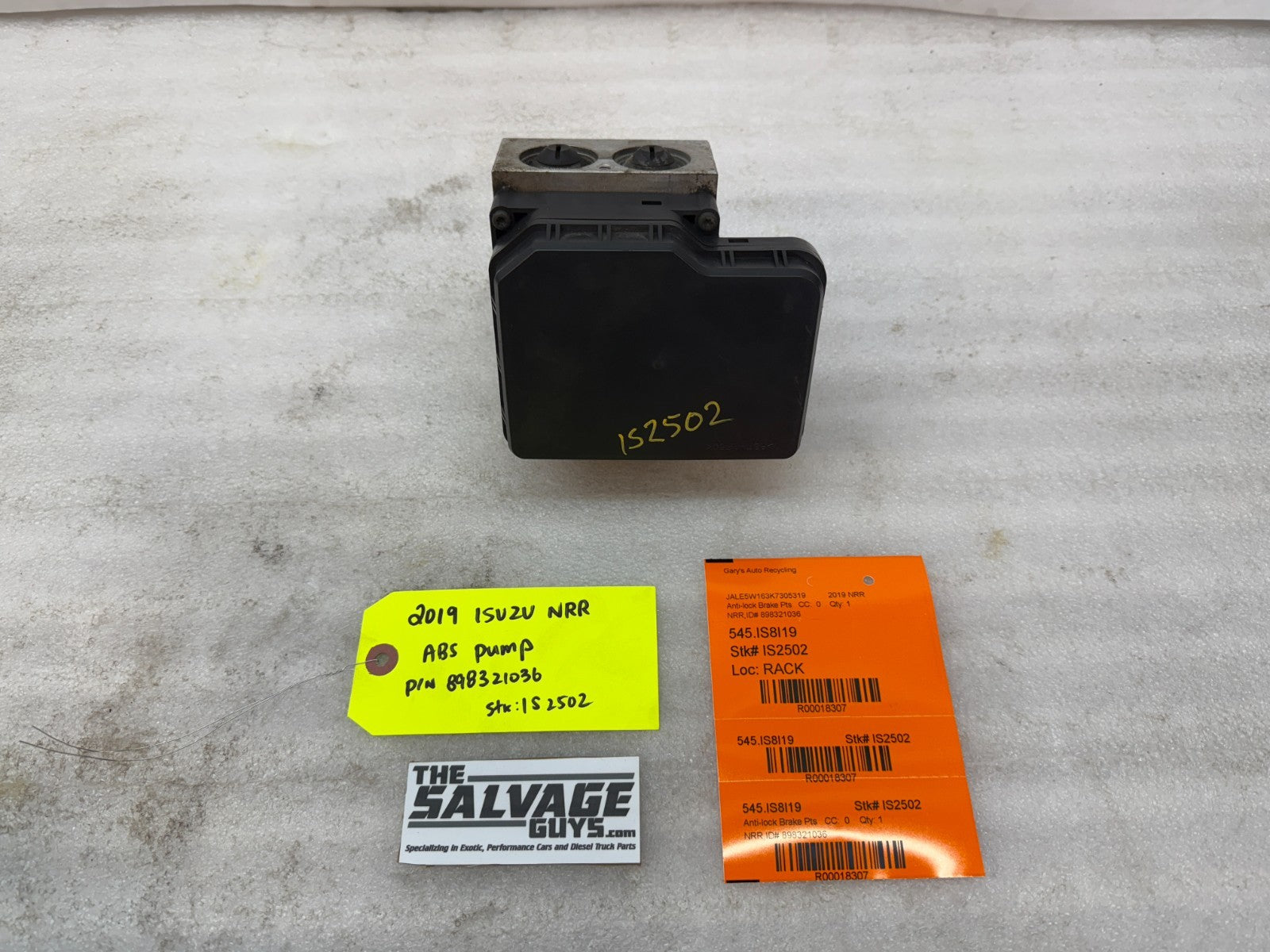 19 ISUZU NRR NPR NQR 5.2 ABS ANTI LOCK BRAKE PUMP MODULE 898321036 11-22