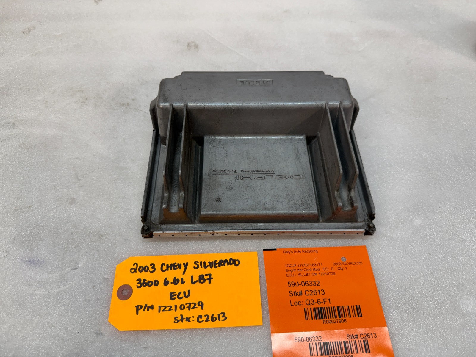 01-04 Chevrolet GMC 2500HD DURAMAX 6.6 LB7 ECM ECU ENGINE COMPUTER 12210729