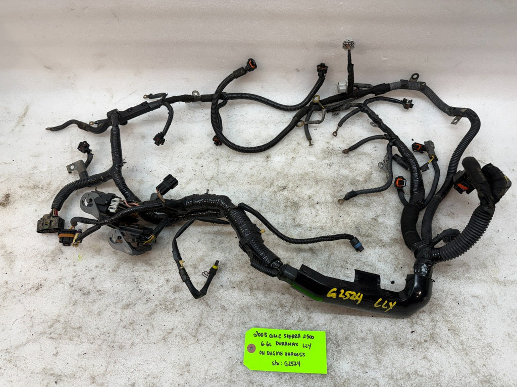 05 Chevrolet GMC 2500HD 3500HD DURAMAX 6.6 LLY DIESEL ENGINE WIRING LOOM HARNESS