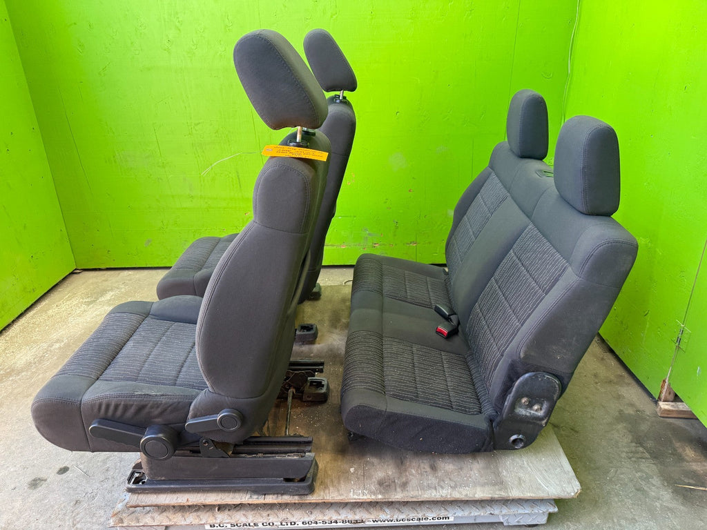 07-18 JEEP WRANGLER JK  2 DR OEM FRONT REAR COMPLETE SEATS SET DARK GREY GRAY