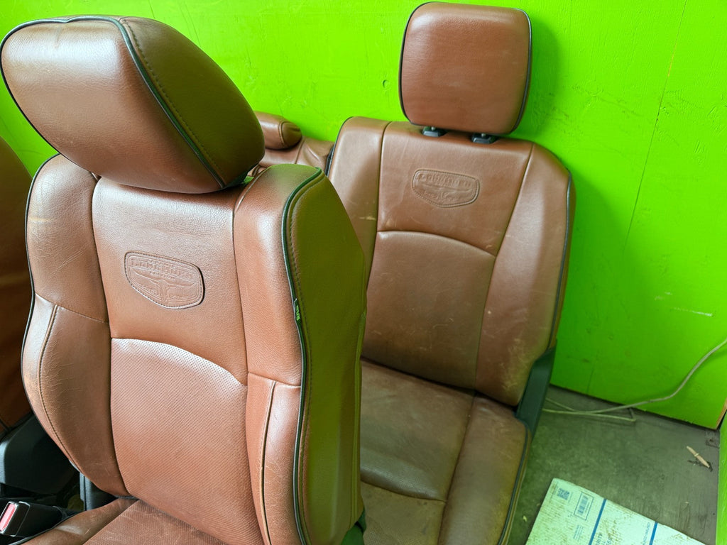 10 11 12 DODGE RAM 2500 3500 LONGHORN FRONT REAR SEATS CONSOLE LID