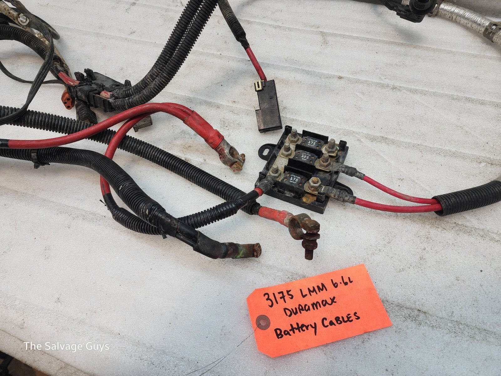 11-14 GMC CHEVROLET SILVERADO 2500HD 3500HD 6.6 LML OEM POSITIVE BATTERY CABLES