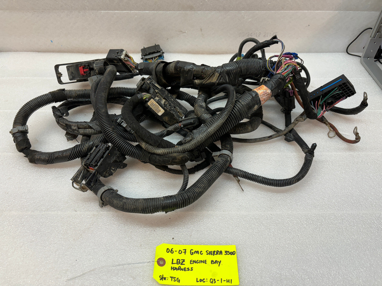 06 07 GMC CHEVROLET 2500HD DURAMAX 6.6 LBZ ENGINE BAY MOTOR PCM WIRING HARNESS